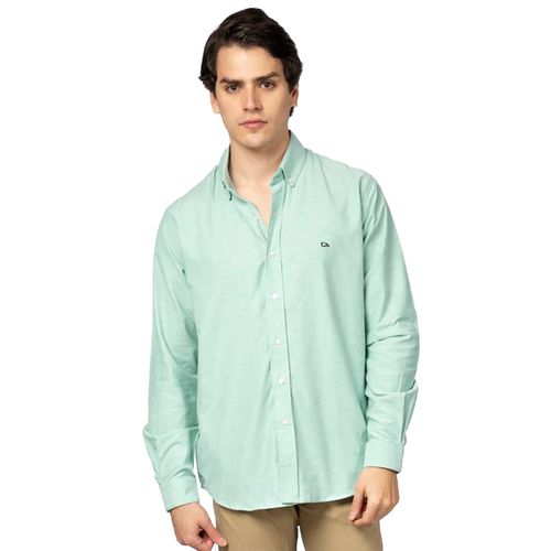 Camisa Casual Para Caballero Tucané Verde Oxford Original