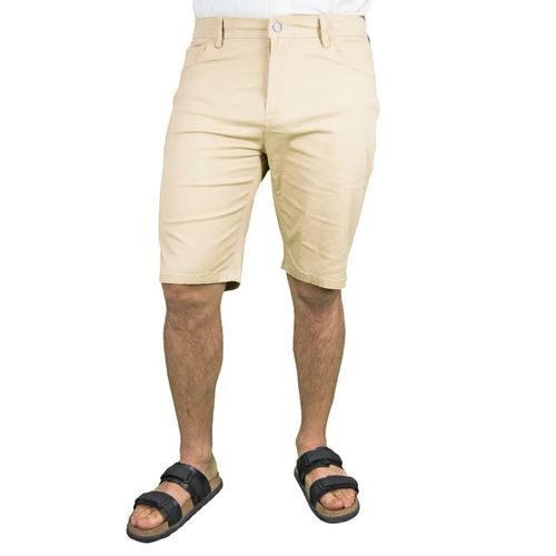 Bermuda De Gabardina Para Caballero Chili Beans Beige BERM GAB 01