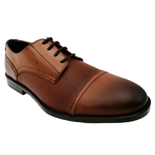 Zapato de vestir Christian Gallery tabaco para caballero 2715-3CP