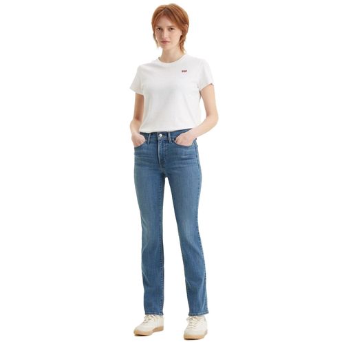 Pantalón de mezclilla para dama Levi's misses 314 shaping straight azul medio 19631-0156