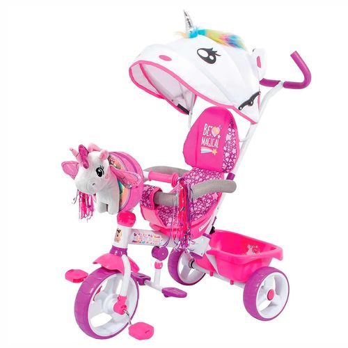 Triciclo Para Niña Apache Unicornio 3 En 1 LC-STTXU-P