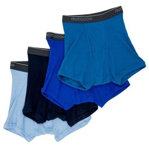 Bóxer Fruit Of The Loom azul para caballero 4p Bltr7Cm