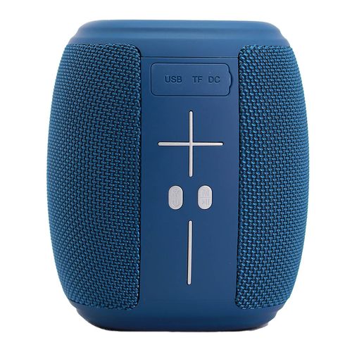 Bocina portátil Misik tws usb con luz led azul ms227