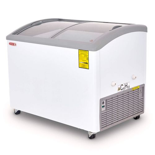 Congelador horizontal Torrey tapas de cristal curvo deslizables 11 pies blanco chc110c
