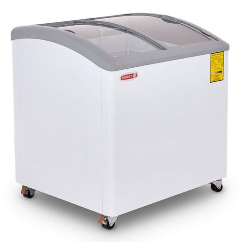 Congelador horizontal Torrey tapas de cristal curvo deslizables 8 pies blanco chc80c