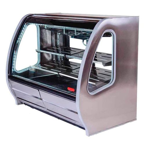 Vitrina exhibidora Torrey 152cm acero inoxidable drd5ai