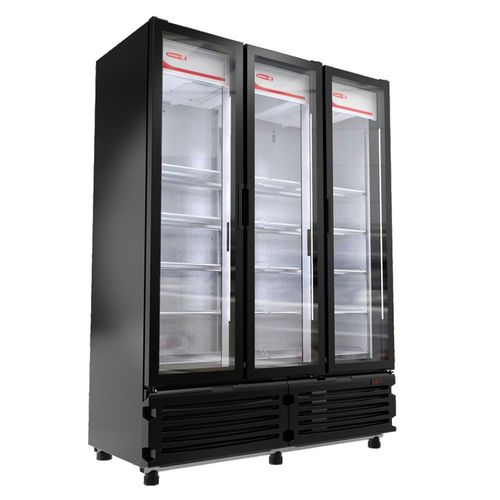 Refrigerador vertical Torrey 3 puertas 42 pies negro tvc42-3p