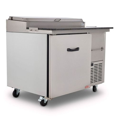 Mesa fría con granito Torrey preparación de alimentos acero inoxidable ptp01