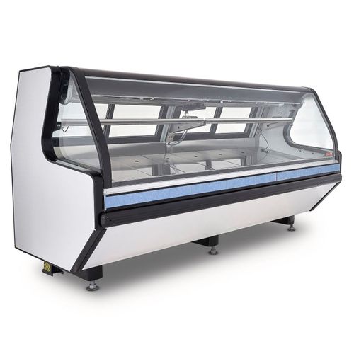 Vitrina carnicera premium Torrey 2.5 metros vidrio abatible blanco tec250lift