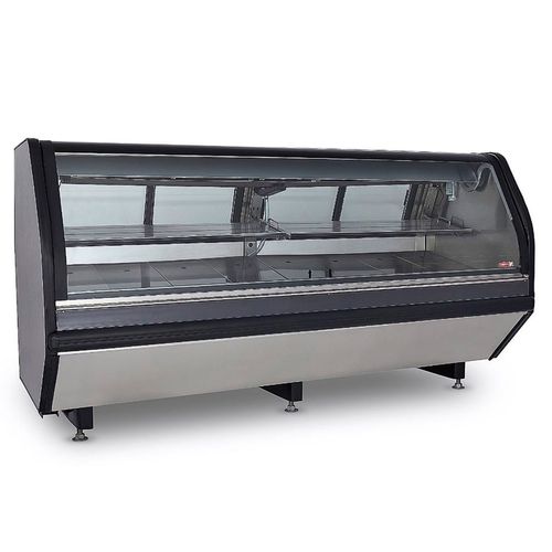 Vitrina carnicera premium Torrey 2.5 metros vidrio abatible acero inoxidable tec250lift-ai