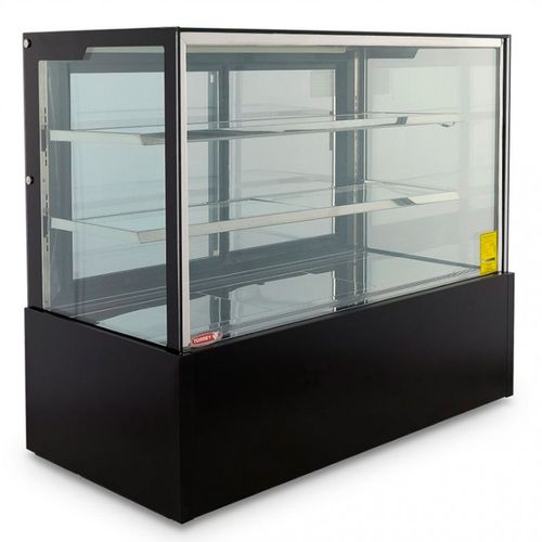Vitrina refrigerada Torrey full glass vidrio plano negro vfg-150r