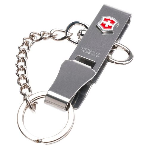 Llavero multiclip con cadena Victorinox gris 4.1859