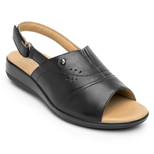 Sandalia Casual Para Dama Flexi Negro 34930