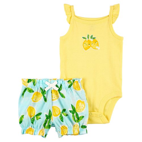 Conjunto Casual Niña Carters Amarillo 1P002910