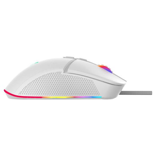 Mouse Gaming Ocelot RGB 7 Botones 7200D Blanco MS-1426