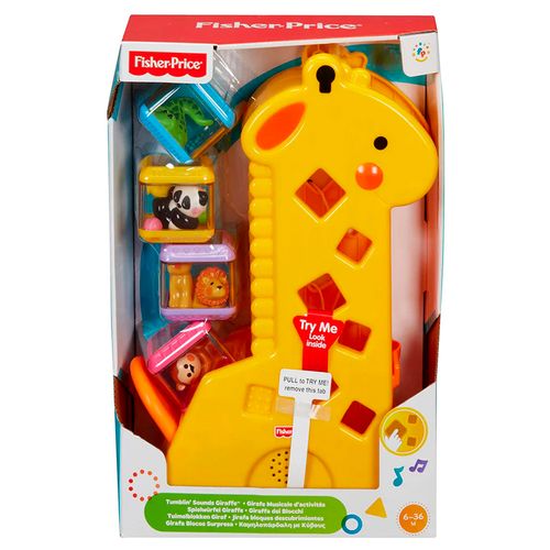 Peekablocks Fisher Price de jirafa  multicolor b4253