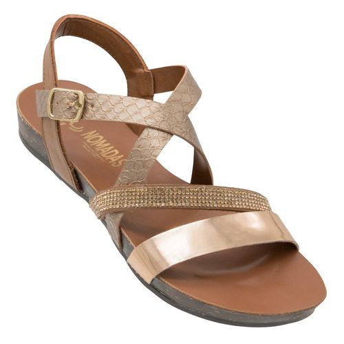 Sandalia casual Nomadas rosa para dama 46018