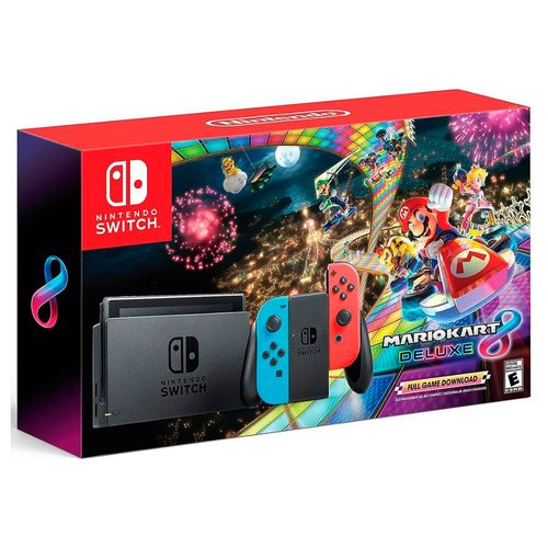 Nintendo switch mario kart deluxe + membresía Nintendo multicolor hmd-s-kablm