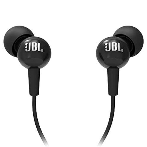 Audífonos alámbricos Jbl c100si negro Jblc100siublk