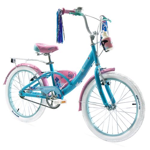 Bicicleta Para Niña Benotto Acero Celeste City Brianna