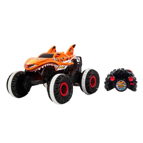 Vehículo A Control Remoto Monster Trucks Tiger Shark Hot Wheels HGV87