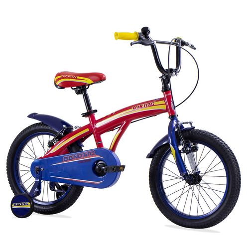 Bicicleta Infantil Niño R16 Benotto Azul Con Rojo VIKING