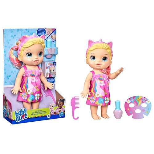 Muñeca Baby Alive Día De Spa Unicornio Multicolor F3564