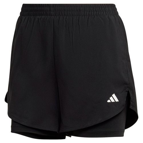 Short para dama Adidas fitness aeroready 2 en 1 negro hn1044