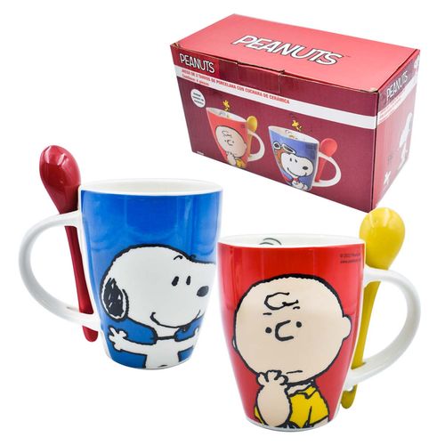 Juego De Tazas Regalos Siglo XXI Snoopy Multicolor 1738-253