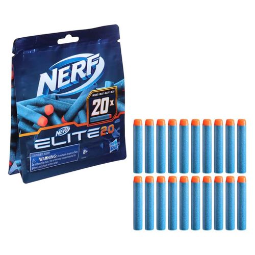 Repuesto de dardos Nerf 20pzas multicolor f0040