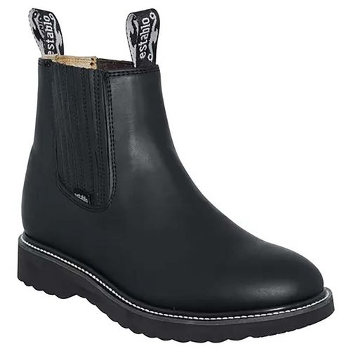 Bota Vaquera Para Caballero Establo Negro Grasso 501