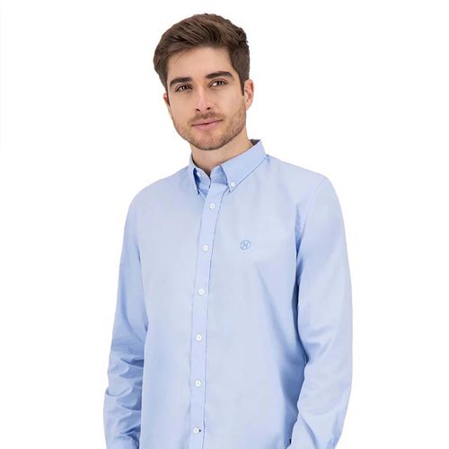 Camisa Casual Para Caballero Nautica Azul NJC-M-BA23-06