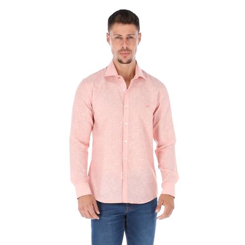 Camisa Casual Para Caballero Porto Blanco Coral C-2106