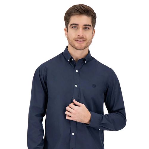 Camisa Casual Para Caballero Nautica Azul Marino NJC-M-BA23-06