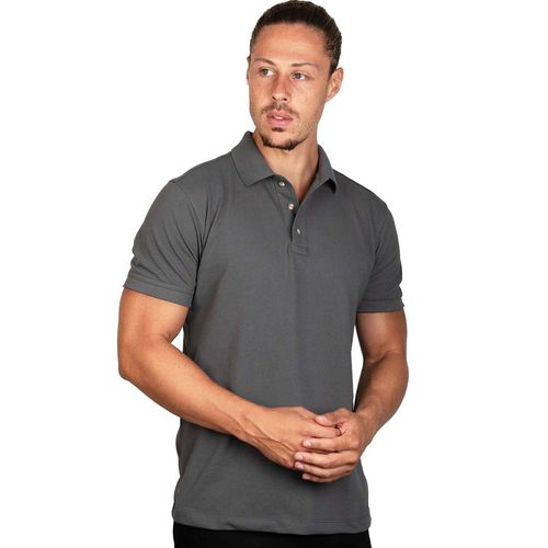 Playera Tipo Polo Para Caballero Soul And Blues Plomo A0400