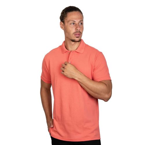 Playera Tipo Polo Para Caballero Soul And Blues Coral A0402