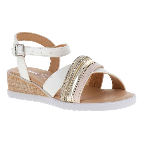 Sandalia casual Yuyin blanco para joven 23070