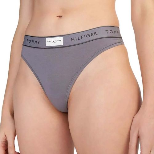 Tanga Para Dama Tommy Hilfiger Gris UW0UW04812-PTP