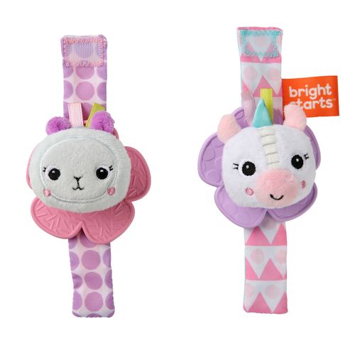 Muñequera Rattle and Teethe Pink Bright Starts 12330