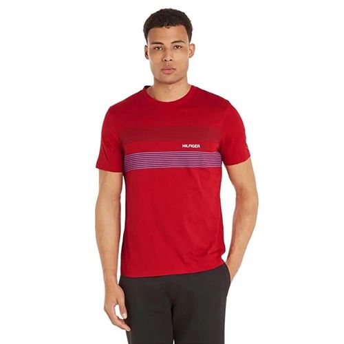 Playera Para Caballero Tommy Hilfiger Rojo MW0MW34378-XLG