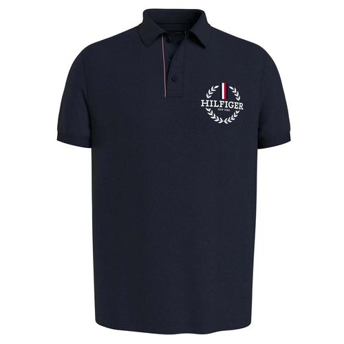 Playera Tipo Polo Para Caballero Tommy Hilfiger Azul Marino MW0MW34736-DW5