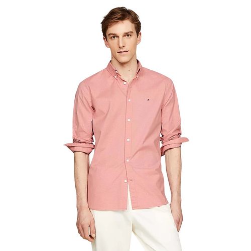 Camisa Casual Para Caballero Tommy Hilfiger Rosa MW0MW33762-0JV