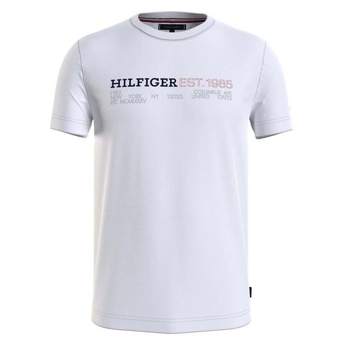 Playera Para Caballero Tommy Hilfiger Blanco MW0MW34435-YBR