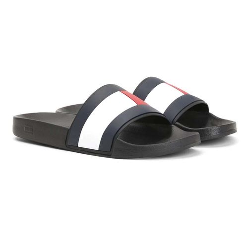 Sandalia Casual Para Caballero Tommy Hilfiger Negro FM0FM04263-BDS