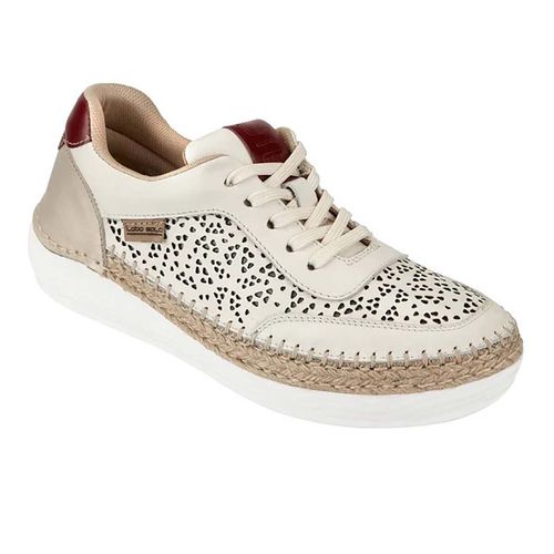 Tenis urbano Lobo Solo marfil para dama 5077