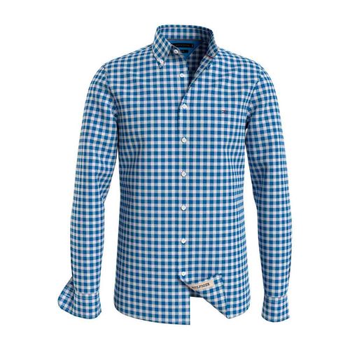 Camisa Casual Para Caballero Tommy Hilfiger Azul MW0MW34604-0MT