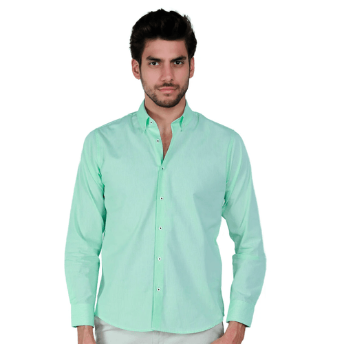 Camisa Casual Para Caballero Alberto Olguin Verde AOMC1368