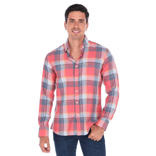 Camisa Casual Para Caballero Porto Blanco Multicolor C-2138