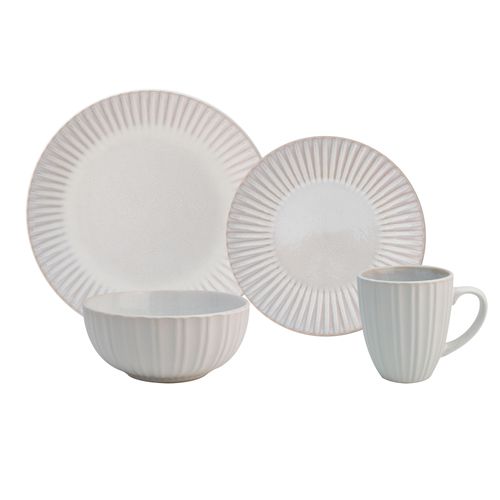 Vajilla de ceramica 16 pzas Regalos Siglo XXI blanca 2415-4691