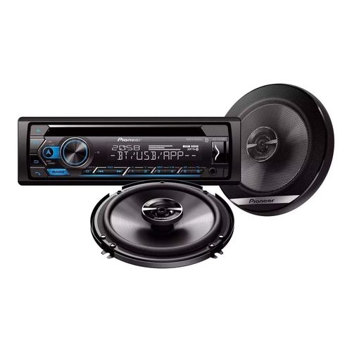 Paquete de auto estéreo Pioneer negro dxt-s4262bt